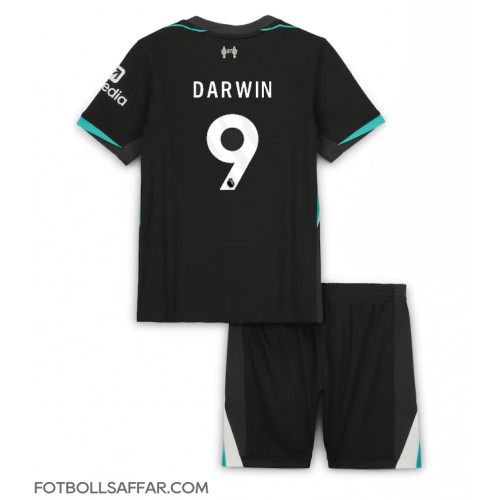 Liverpool Darwin Nunez #9 Bortadräkt Barn 2024-25 Kortärmad (+ Korta byxor)